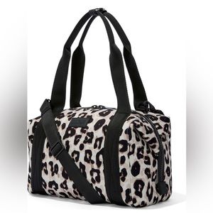Dagne Dover Medium Landon Duffle Bag in Leopard